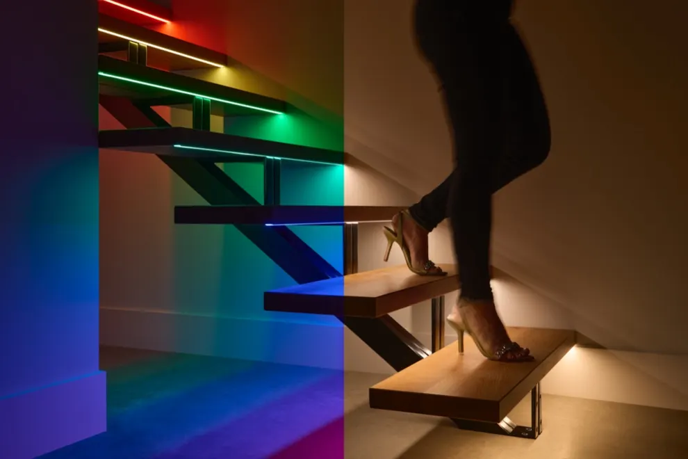 Smart RGB staircase lighting